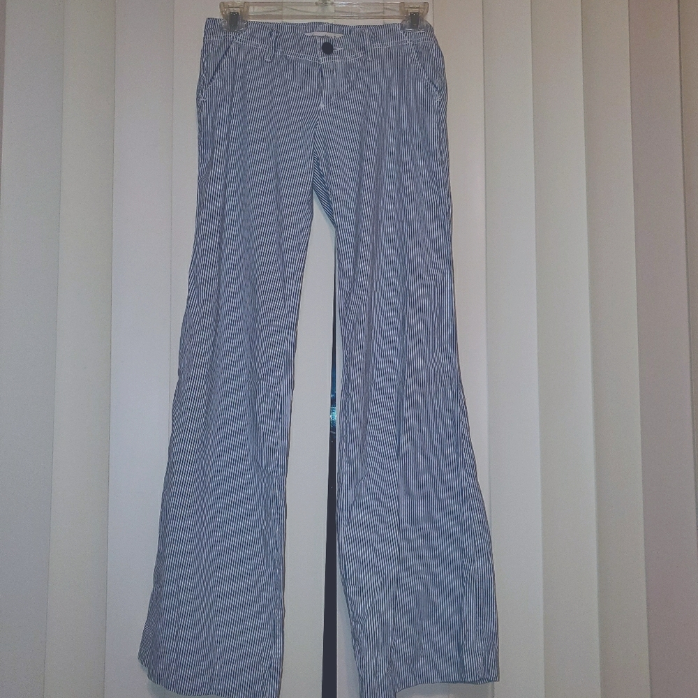 Striped Wide-Legged Pants Size 0
